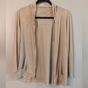 J. Jill Slub Hoodie Medium